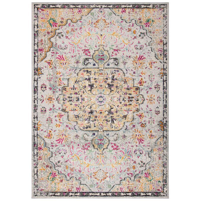 Madison MAD447 Power Loomed Area Rug - Grey/Gold - 5'3"x7'6" - Safavieh.