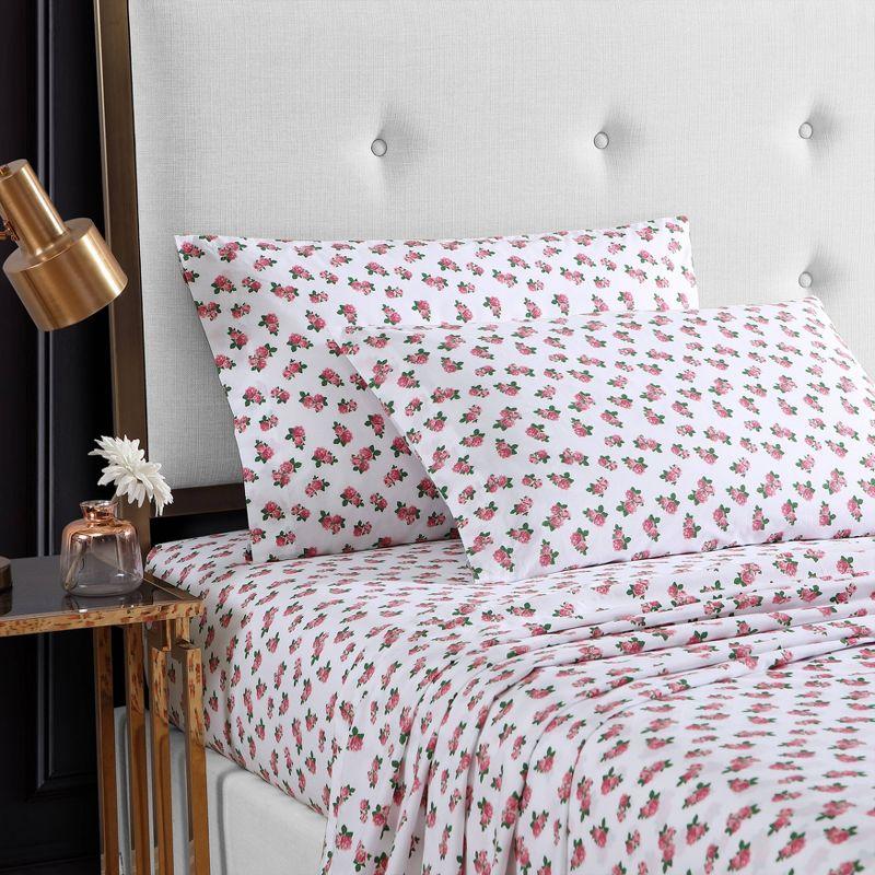 Betsey Johnson Printed Cotton Percale Cotton Sheet Sets