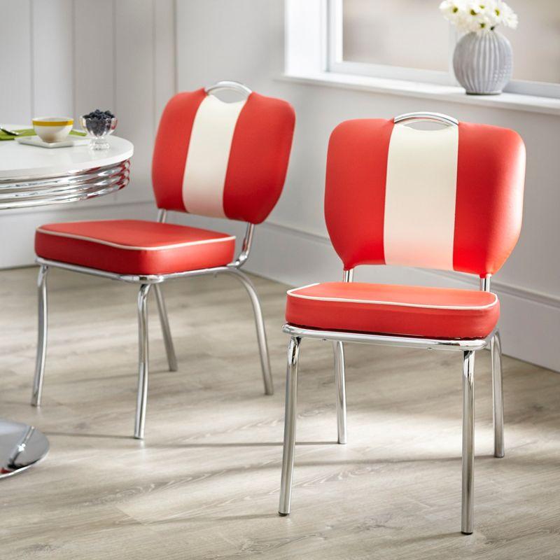 Set of 2 Raleigh Retro Dining Chairs - Buylateral