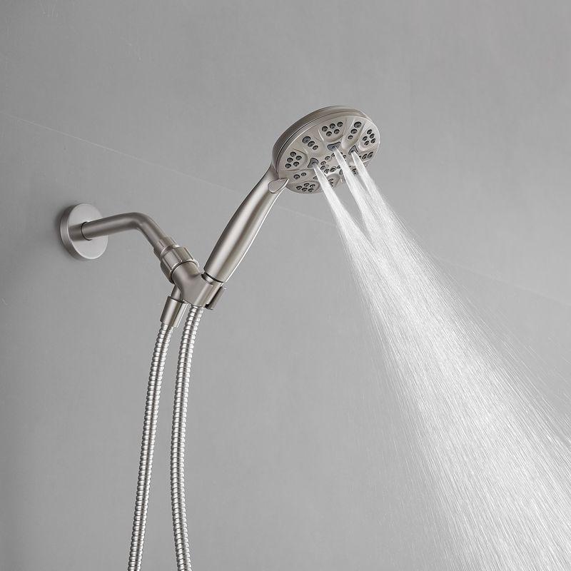 Single-Handle 6-Spray Shower Faucet Set Trim Kit with Valve and Filtered Handheld Shower Head