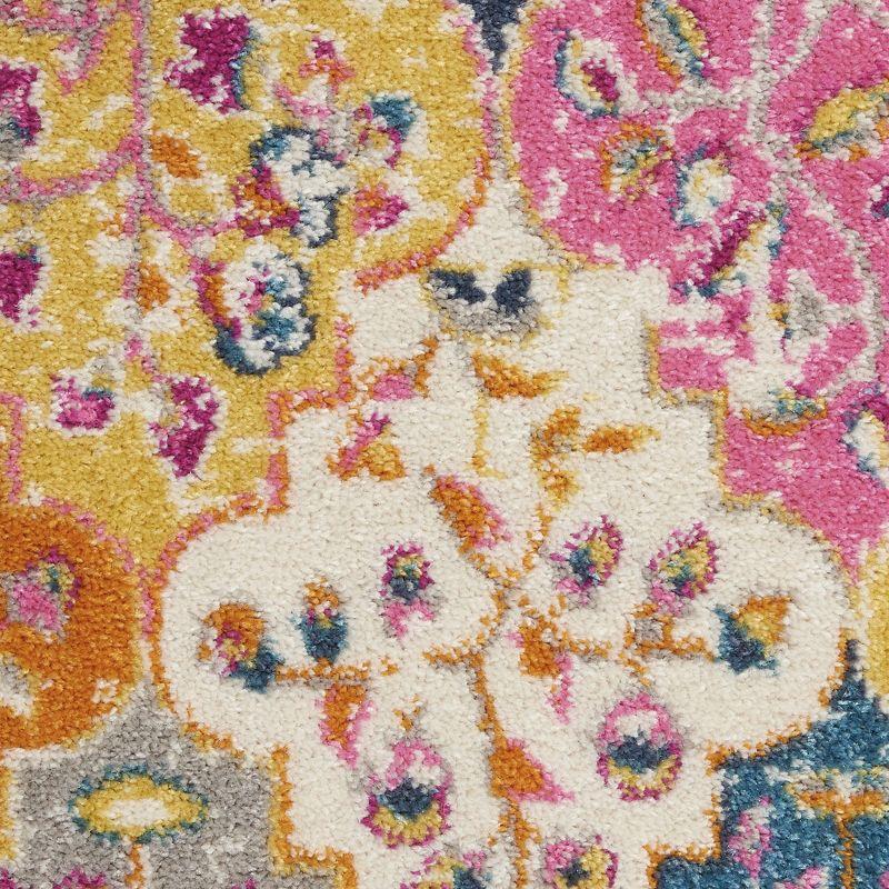 Multicolor Floral Tufted Synthetic Runner Rug, 2'2" x 7'6"