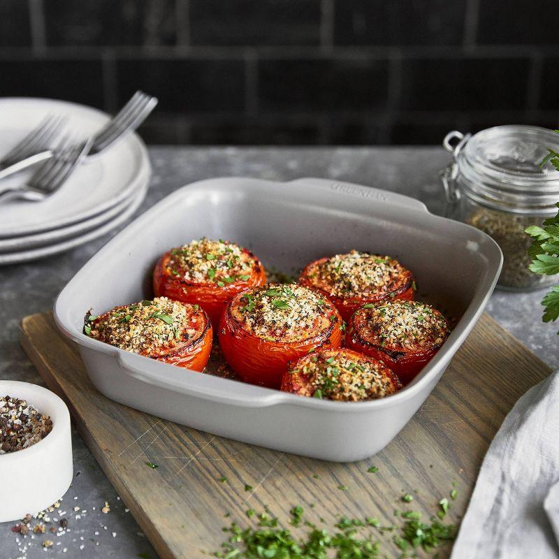 GreenPan Premiere Ovenware Ceramic Nonstick Square Cake Pan 8"x8" Gray: 8x8 Baking Pan, Dishwasher-Safe, Aluminum