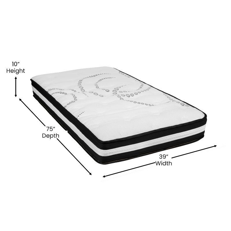 DreamRest Twin 10" Innerspring Adjustable Hybrid Mattress