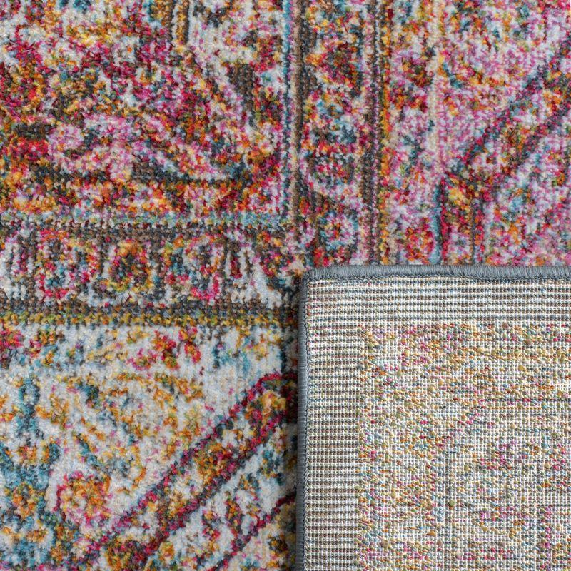 Luxor LUX322 Power Loomed Area Rug - Ivory/Fuchsia - 5'3"x7'7" - Safavieh.