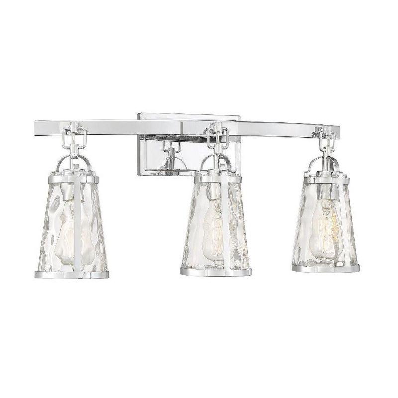 Savoy House Albany 3 - Light Vanity in  Polished Chrome