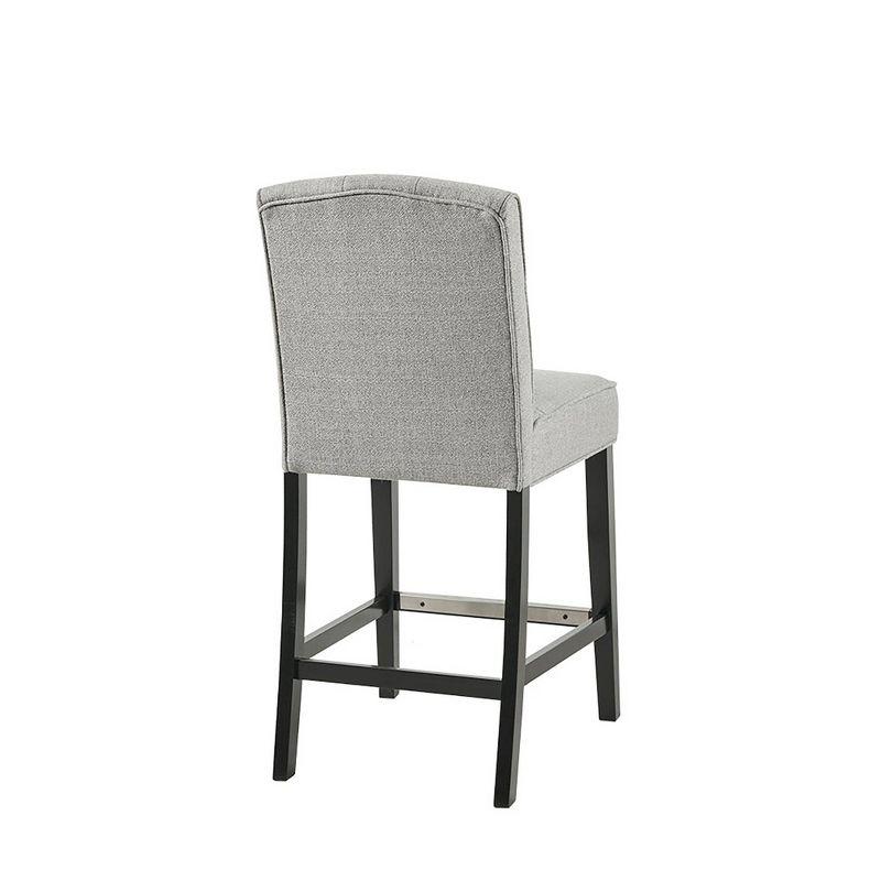 Khloe Tufted Counter Height Barstool Light Gray - Madison Park