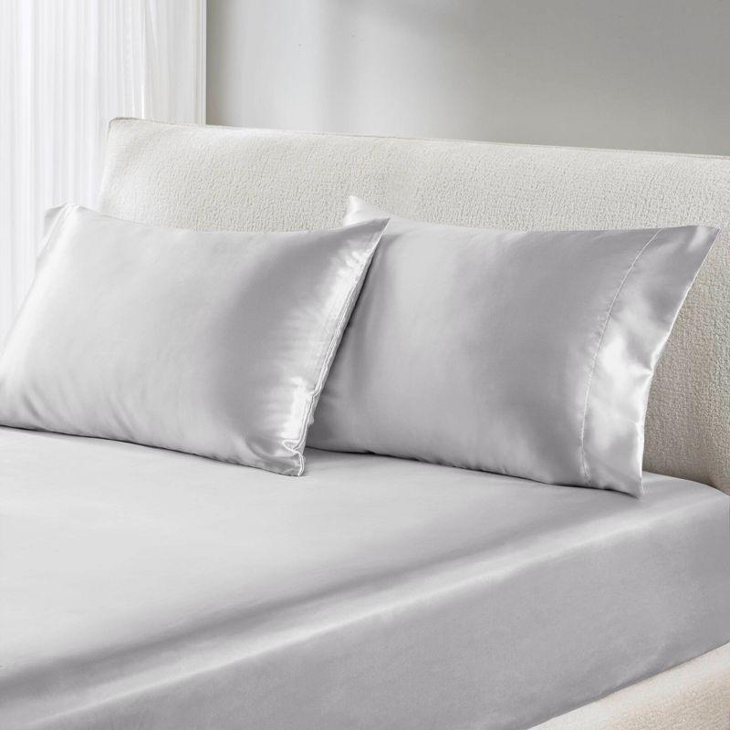 Madison Park Essentials Satin Luxury 2PC Pillowcases (Set of 2)