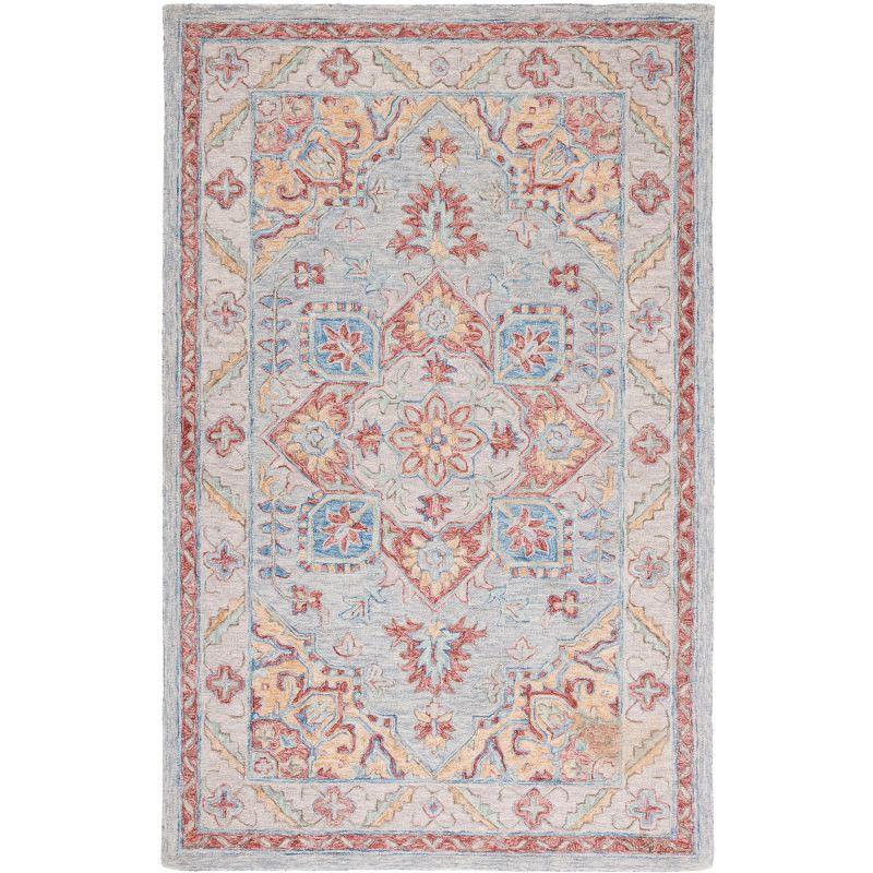 Metro Classic Country Floral Hand-Tufted Wool Area Rug