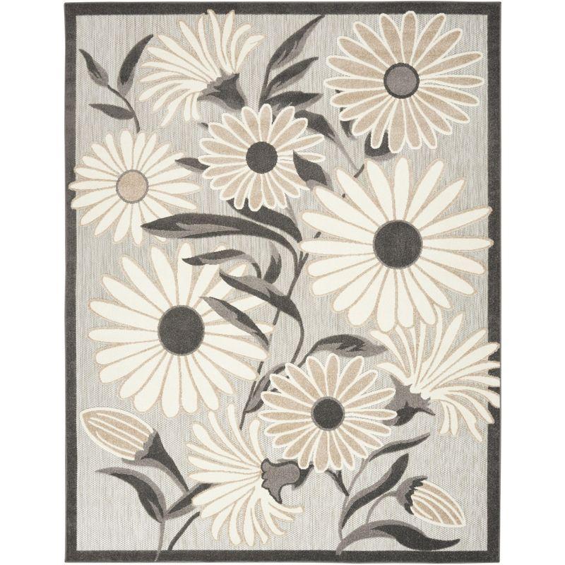 Nourison Aloha Daisy Flower Flatweave Outdoor Rug