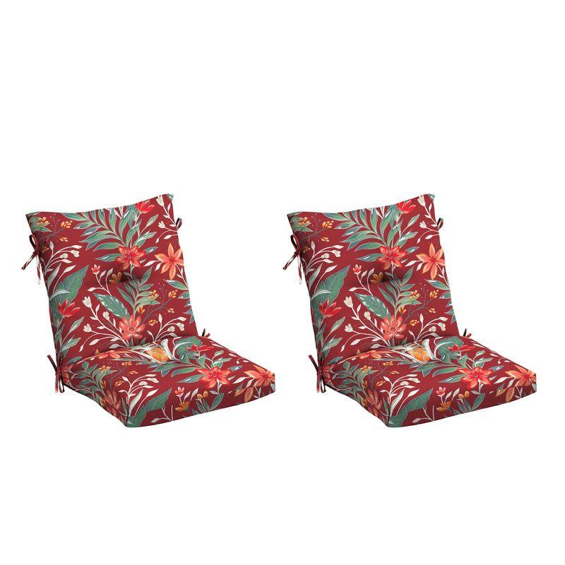 ARDEN Arden earthFIBER Plush Modern Tufted Polyfill Dining Chair Cushion, 21 x 40 (Set of 2)