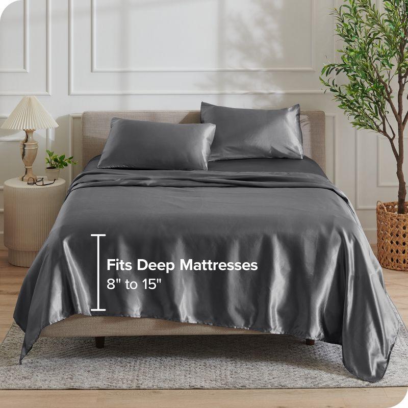 Bare Home Satin Sheet Set