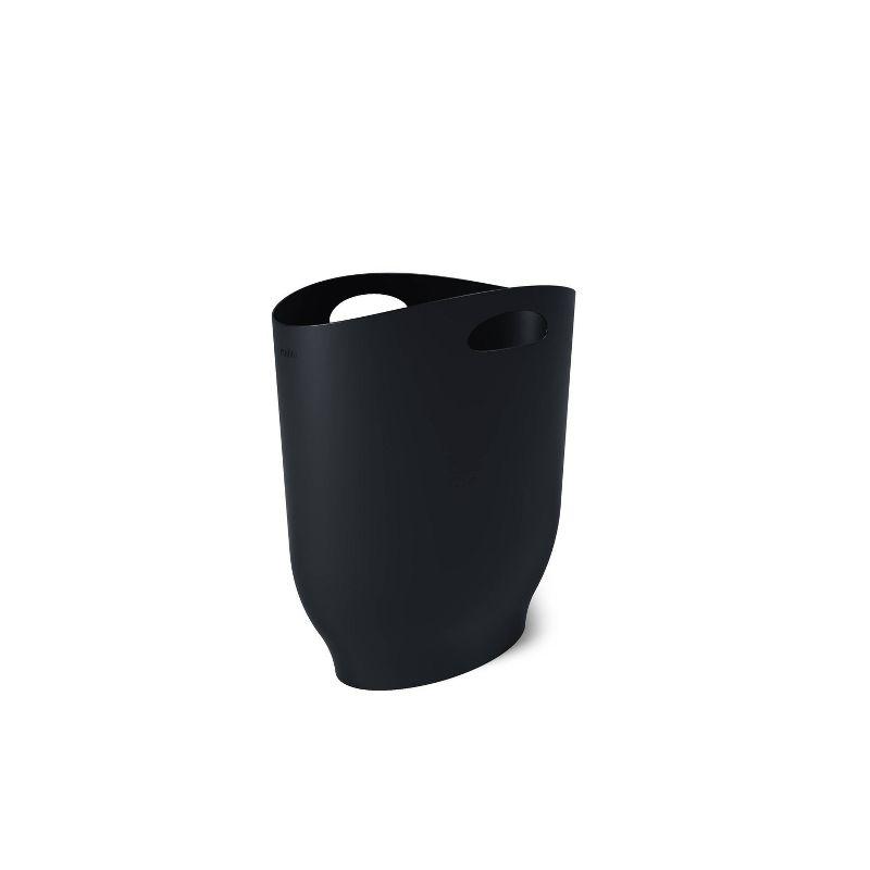 Black Slim Plastic Touchless Kids Trash Can