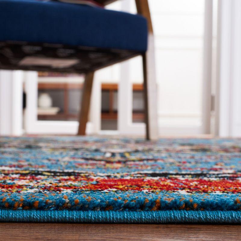 Vintage Hamadan VTH266 Power Loomed Accent Rug - Blue/Red - 2'7"x5' - Safavieh.