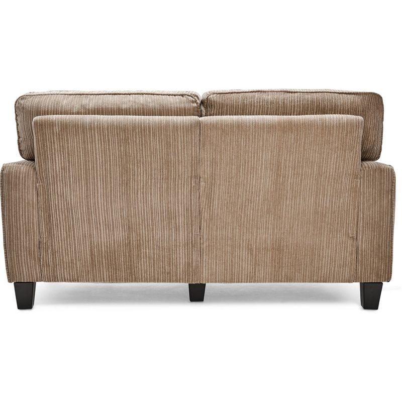 Serta Palisades 61" Track Arm Sofa, Easy Care Fabric, Soft Pillow Back, Pocket Coil Seat Cushions