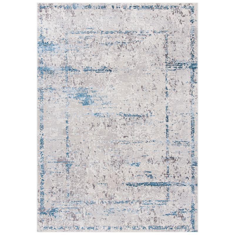 Amelia ALA207 Machine Made Indoor Area Rug - Grey/Blue - 4'-5"x6'-5" - Safavieh