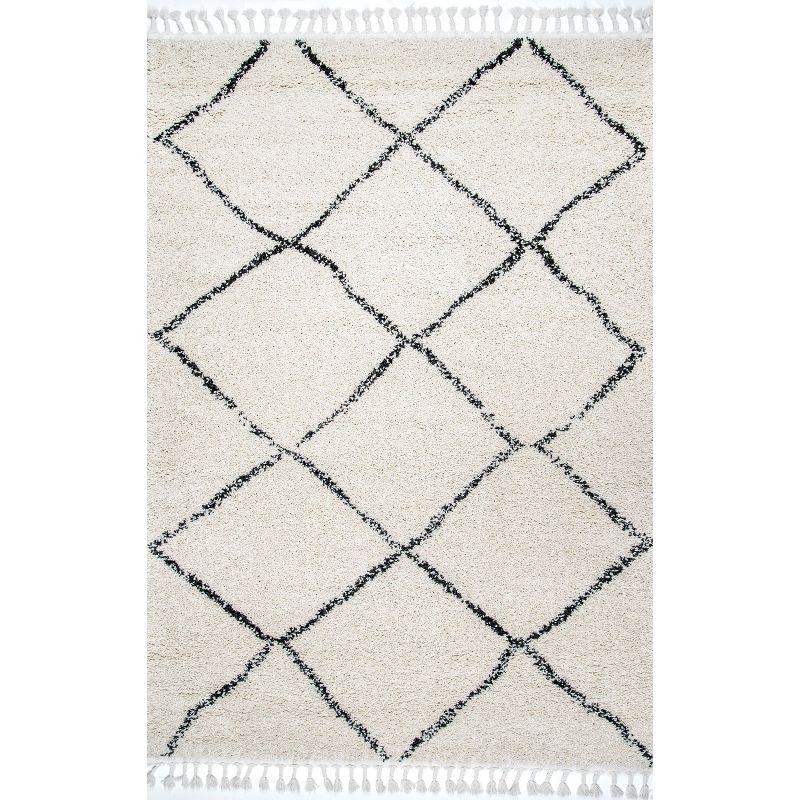 Nuloom Jessie Moroccan Lattice Tassel Indoor Area Rug