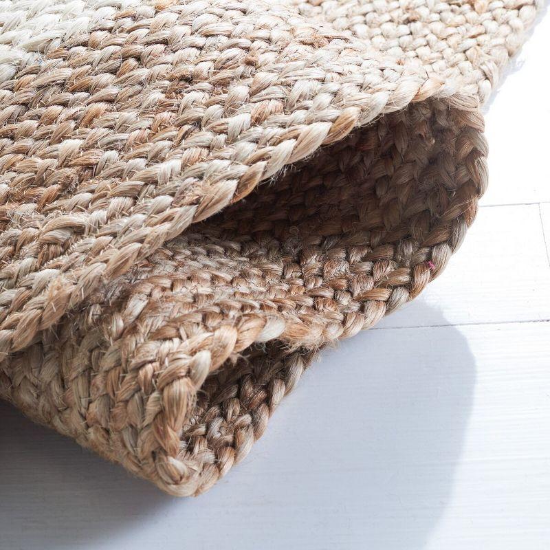 Natural Fiber NF801 Hand Woven Area Rug - Ivory/Natural - 4'x6' Oval - Safavieh.