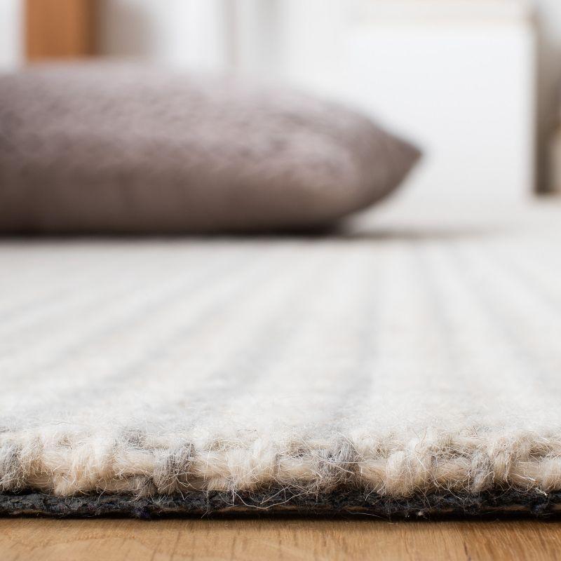 Marbella MRB319 Hand Woven Indoor Area Rug - Grey/Ivory - 6'x6' - Safavieh