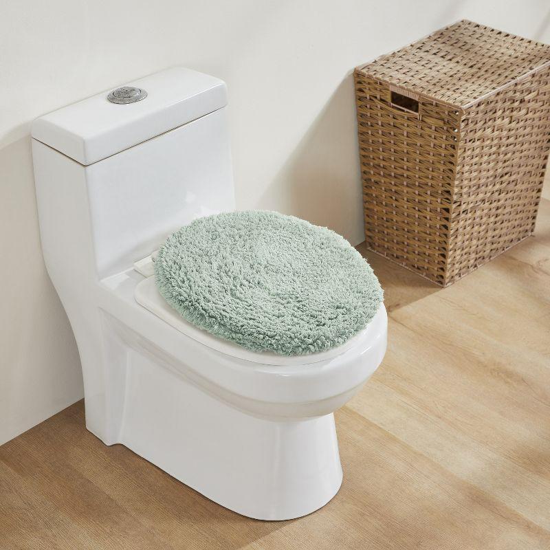 Ebern Designs Malderen 100% Cotton Tufted Machine Washable 18 x 20 Toilet Seat Lid Cover