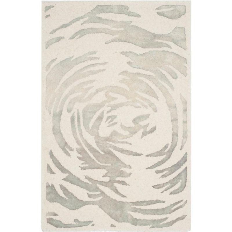 Bella BEL128 Hand Tufted Accent Rug - Ivory/Grey - 2'6"x4' - Safavieh.