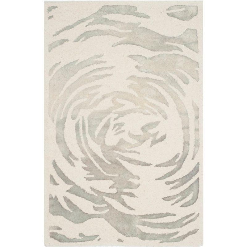 Ivory Elegance Hand-Tufted Wool Area Rug, 30"x4"