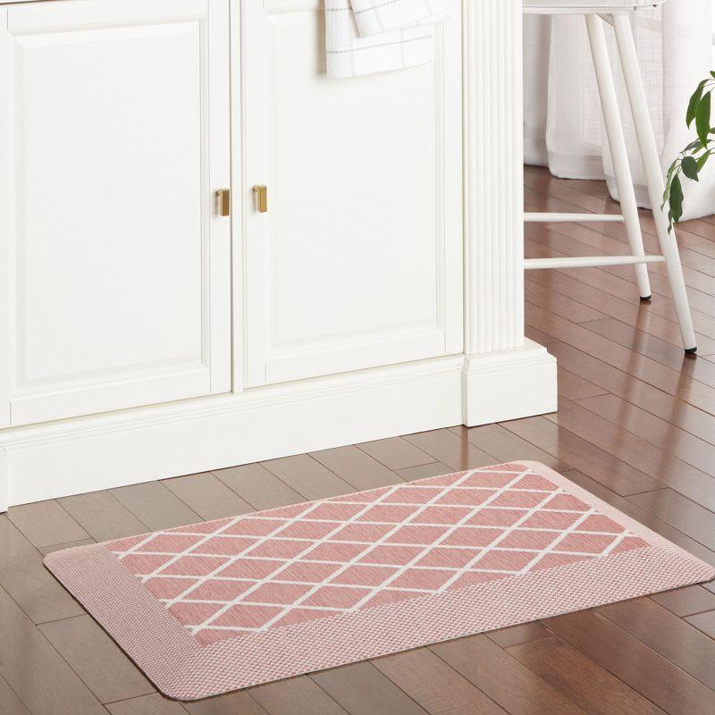 Martha Stewart Miles Modern Diamond Anti-Fatigue Air-Infused Kitchen Mat