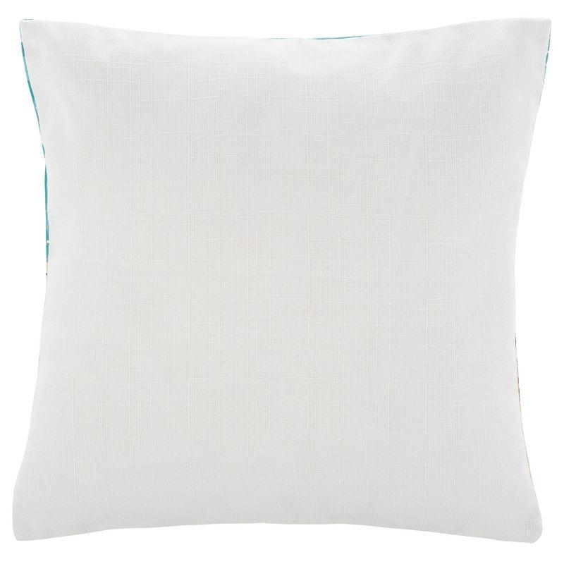 Lux Pillow - Blue/Red - 18"X18" - Safavieh