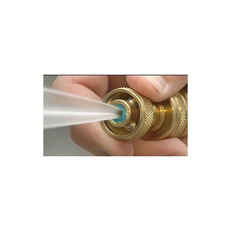 Adjustable Brass Garden Hose Nozzle with Bullseye Design