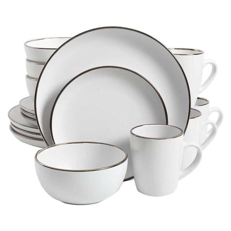 Gibson Home Rockaway Round Stoneware Dinnerware