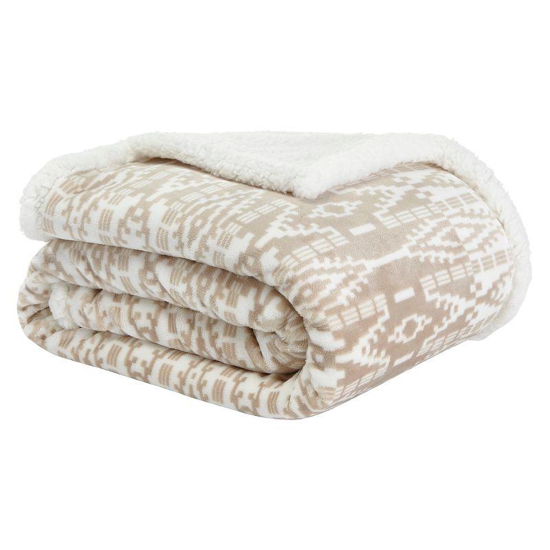 Eddie Bauer Eddie Bauer Printed Plush Fleece/Sherpa Throw Blankets