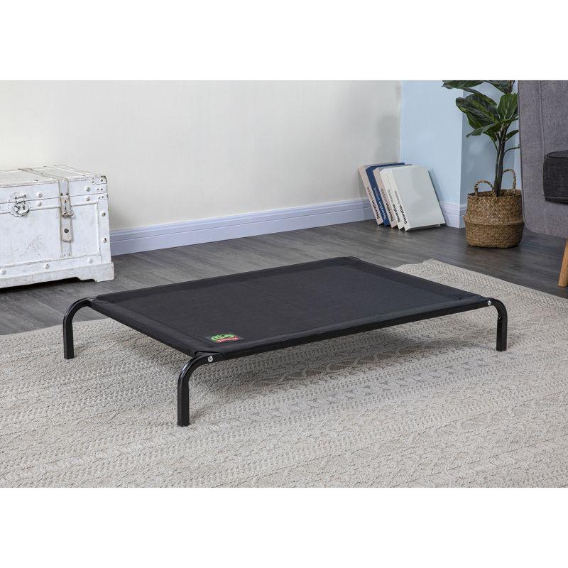 Medium Black Elevated Orthopedic Outdoor Pet Cot