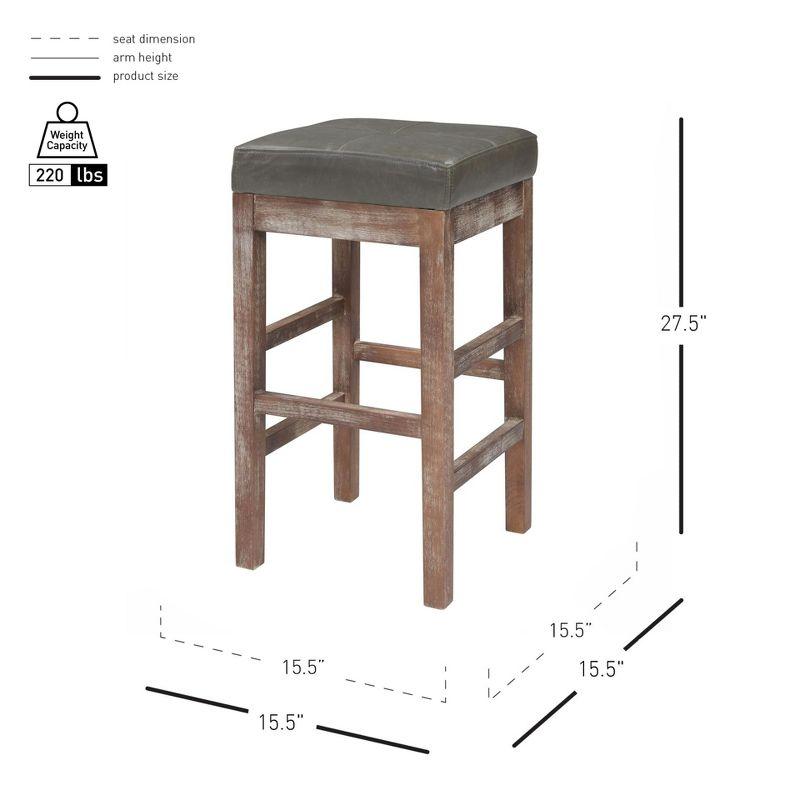 New Pacific Direct Valencia Bonded Leather Counter Stool