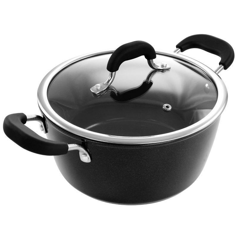 Kenmore Arlington 4.5 Quart Non-Stick Black Aluminum Dutch Oven