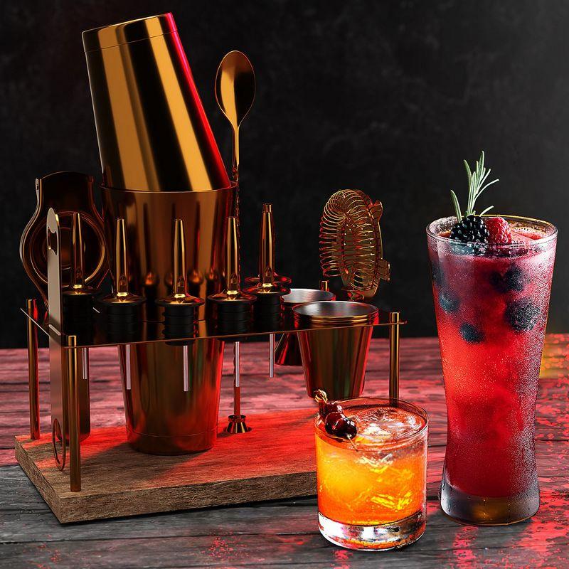 JoyTable Bar Set Cocktail Shaker Set, Stainless Steel Bartender Kit, Cocktail Set with Bar Tools