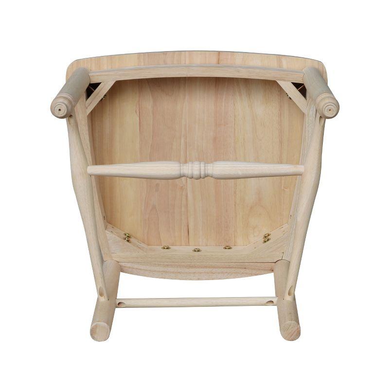 International Concepts Set Of 2 Sheafback Chair Unfinished: Hardwood Frame, Farmhouse Style, 225 lbs Capacity