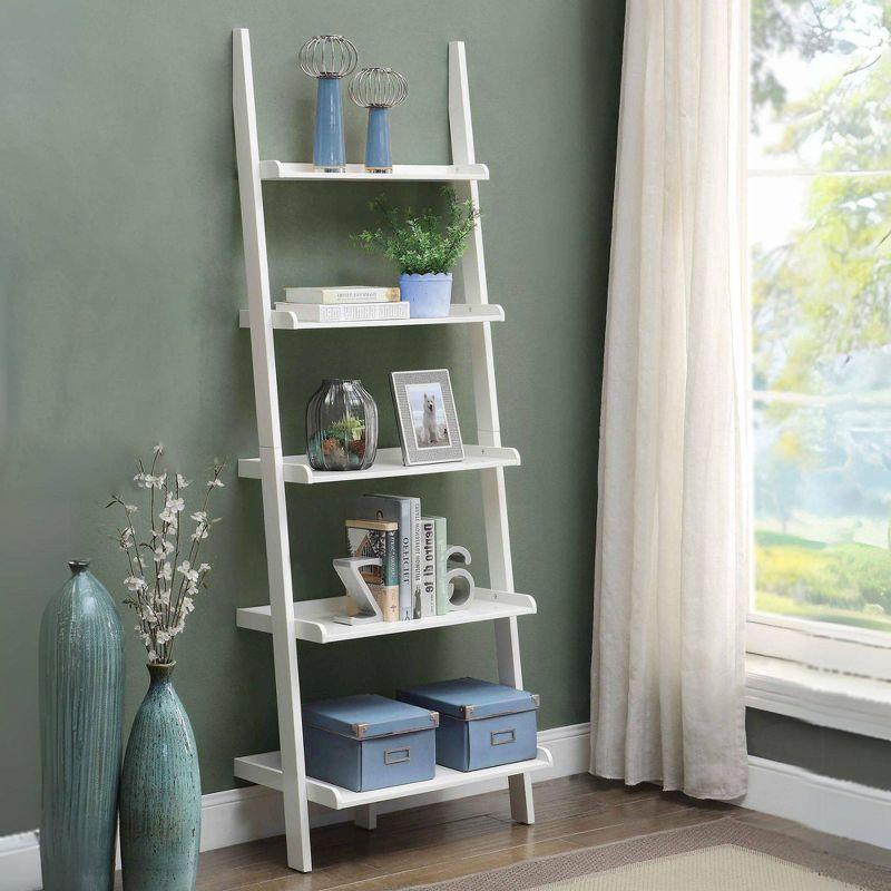 72.25" French Country Bookshelf Ladder - Breighton Home