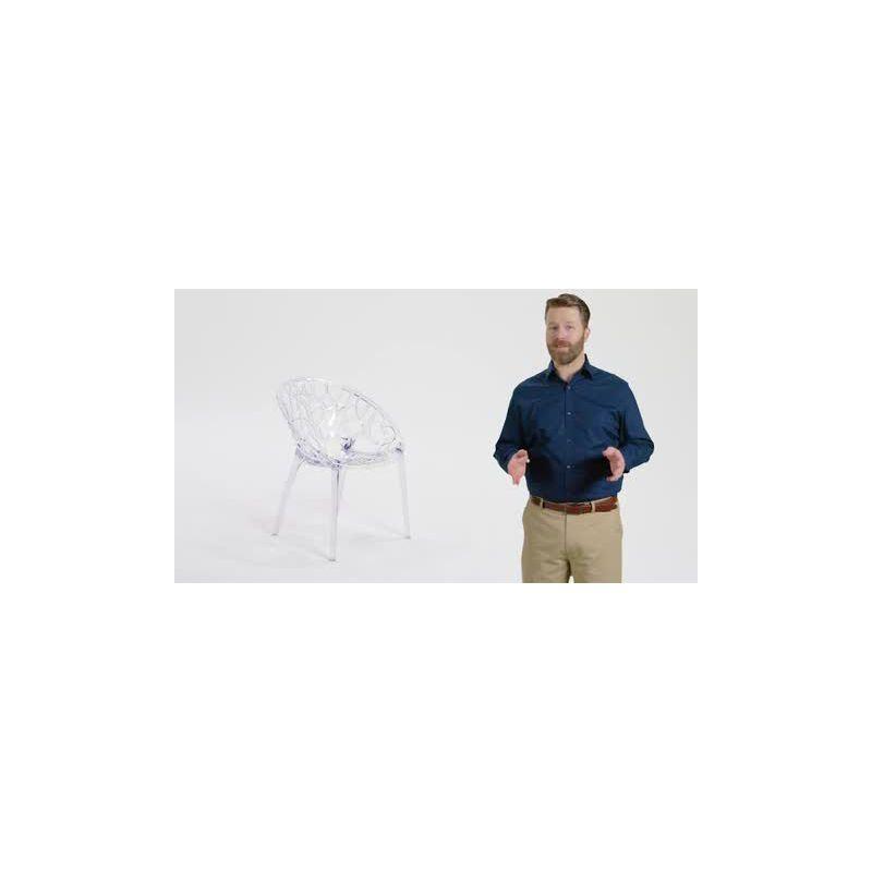 Flash Furniture Specter Series Transparent Stacking Side Chair