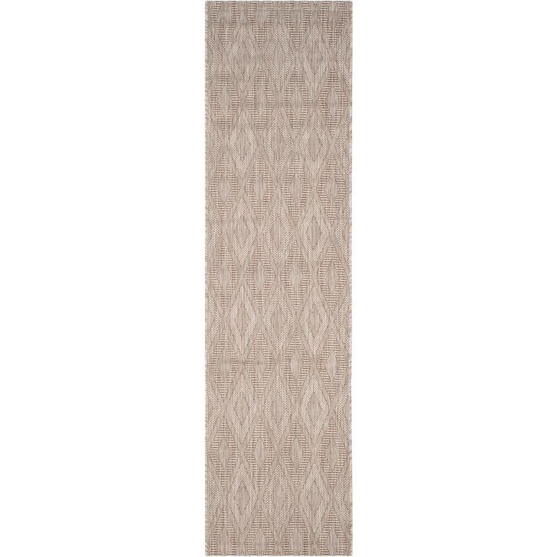 Courtyard CY8522 Power Loomed Indoor and Outdoor Runner Rug - Beige/Beige - 2'3"x10' - Safavieh