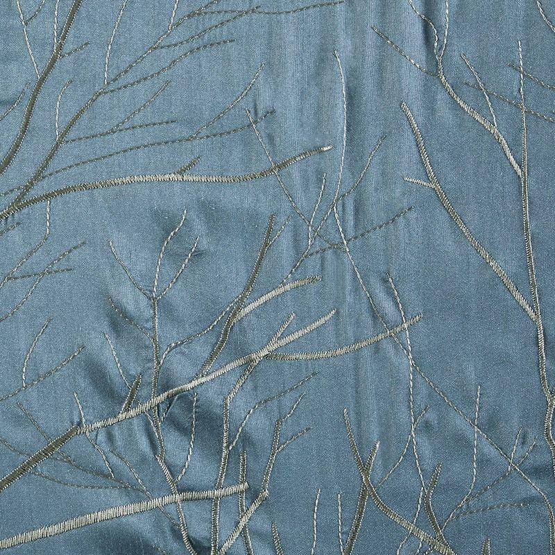 Andora Embroidered Branch Rod Pocket Single Curtain Panel