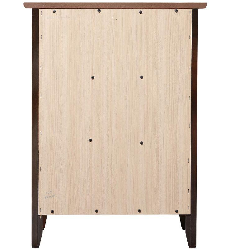 Passion Furniture Daniel 3-Drawer Cappuccino Nightstand (25 in. H x 19 in. W x 15 in. D)