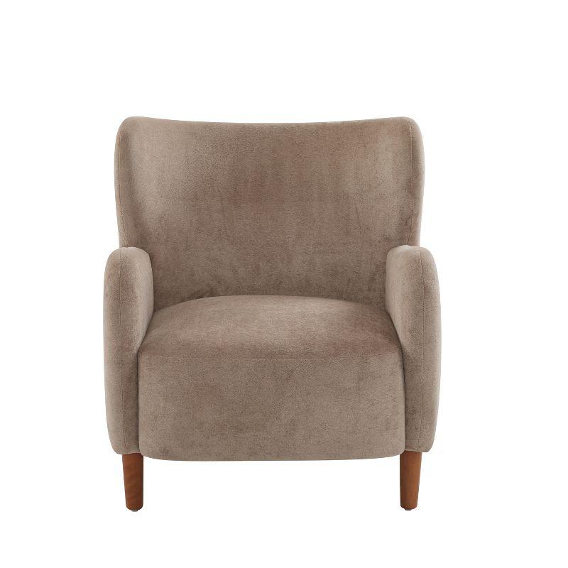 Christopher Knight Home Raven Indoor Wingback Velvet Upholstered Accent Chairs, Camel