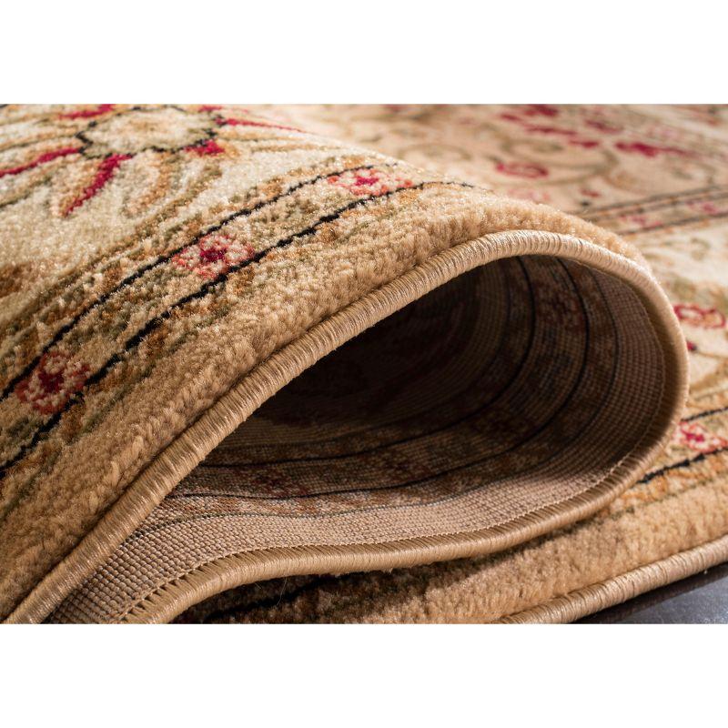 Lyndhurst LNH212 Power Loomed Area Rug - Beige/Ivory - 5'3"x5'3" - Safavieh