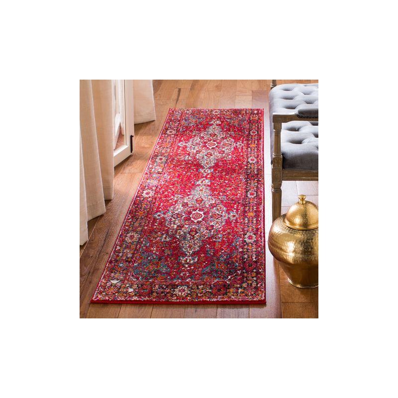 Vintage Hamadan VTH222 Power Loomed Indoor Runner Rug - Red/Multi - 2'3"x16' - Safavieh