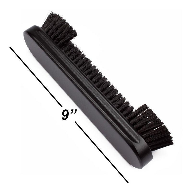 Black Nylon 2-Piece Billiard Pool Table Brush Set