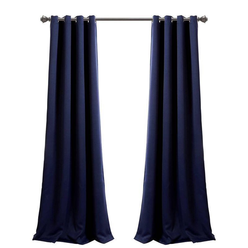 Lush Decor Insulated Polyester Blackout Curtain Pair (Set of 2)