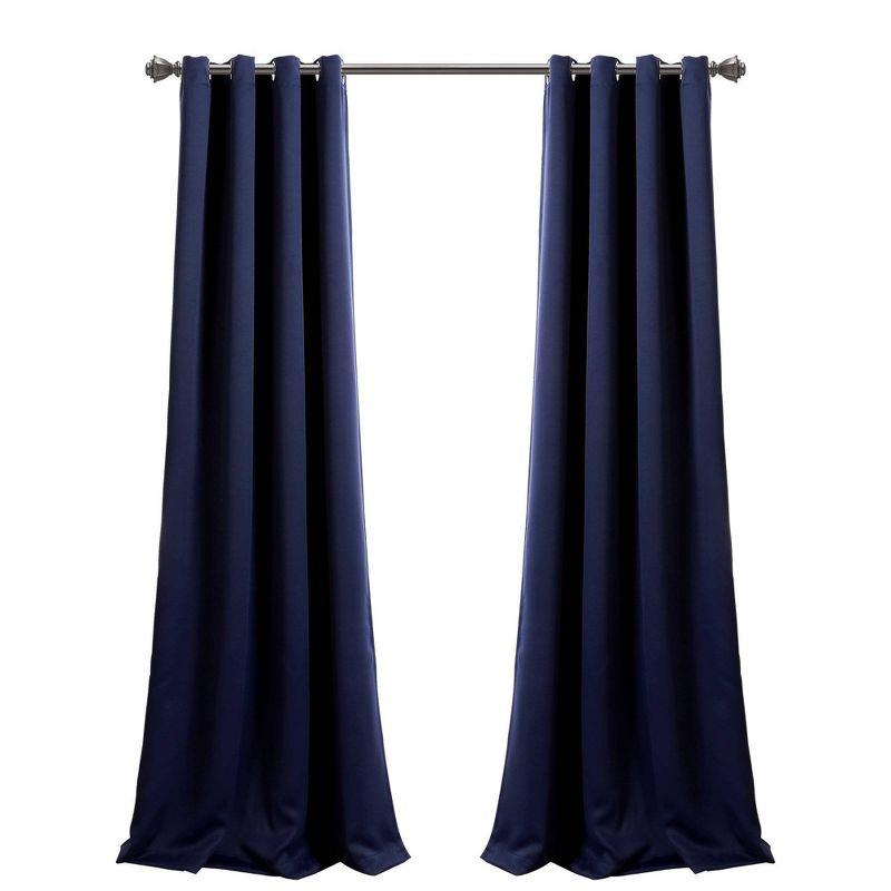 Insulated Polyester Blackout Curtain Pair