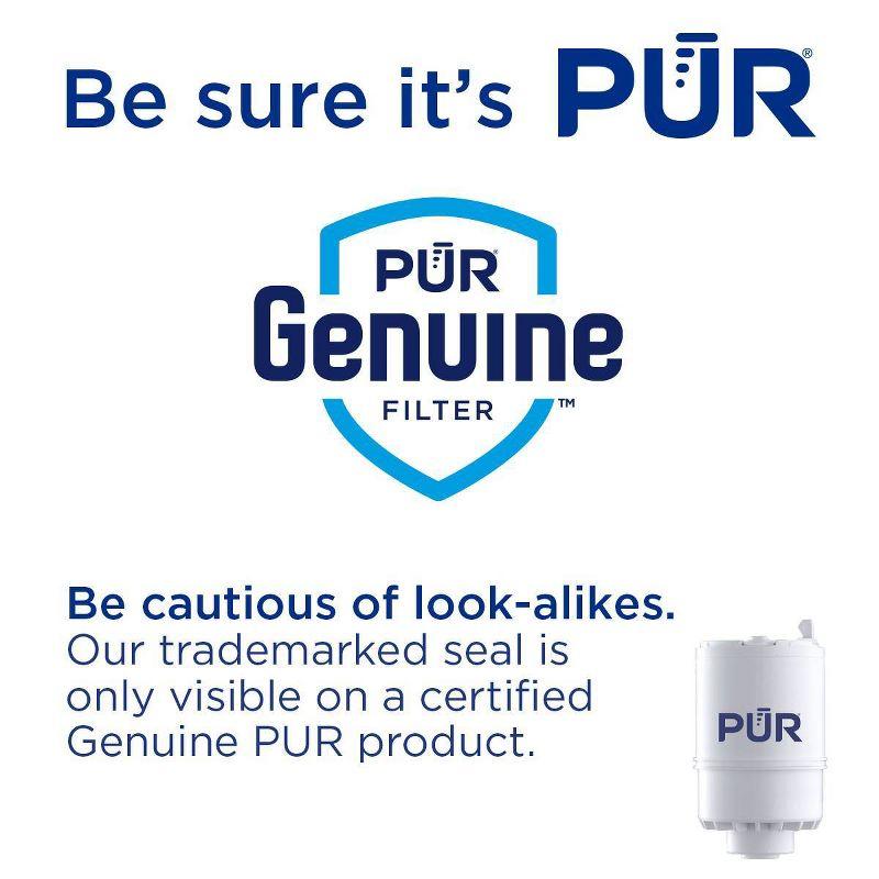 PUR Faucet Mount Water Filtration System, Powerful Filtration with Lead Reduction, Horizontal, White, PFM150W