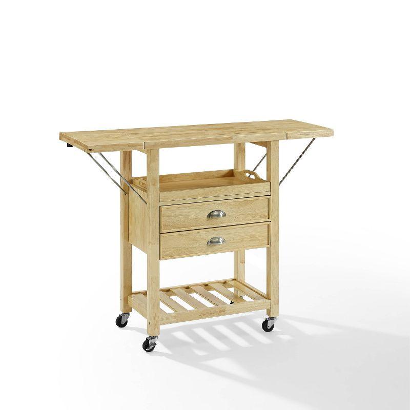 Bristol Double Drop Leaf Kitchen Cart Natural - Crosley