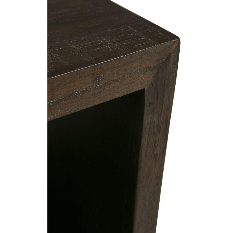 Hensington Solid Wood Block End Table with Storage