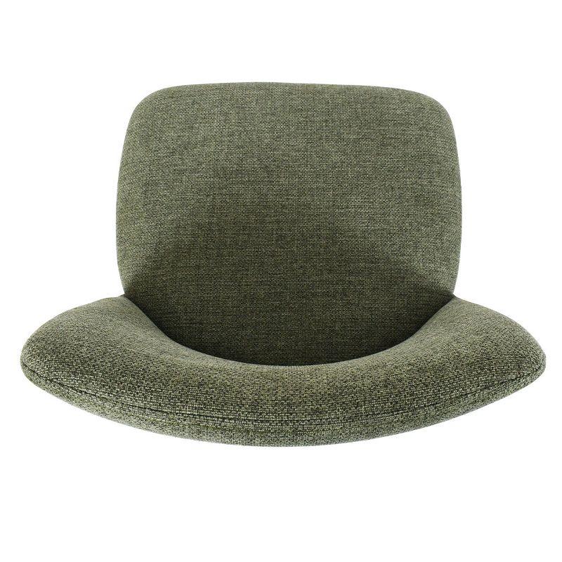 24"-33" Bruno Green Upholstered Swivel Adjustable Height Barstools (Set of 2) -Maison Boucle